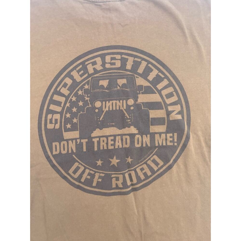 Men's Spectra USA T-shirt 2XL Brown Jeep Graphic